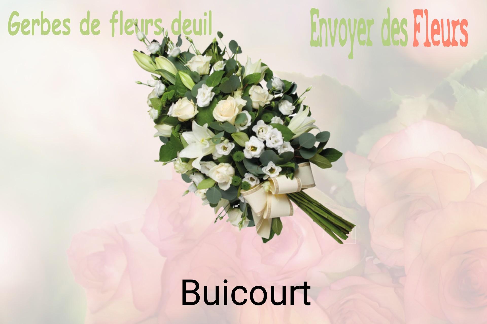 Gerbe de fleurs de deuil livrée à Buicourt